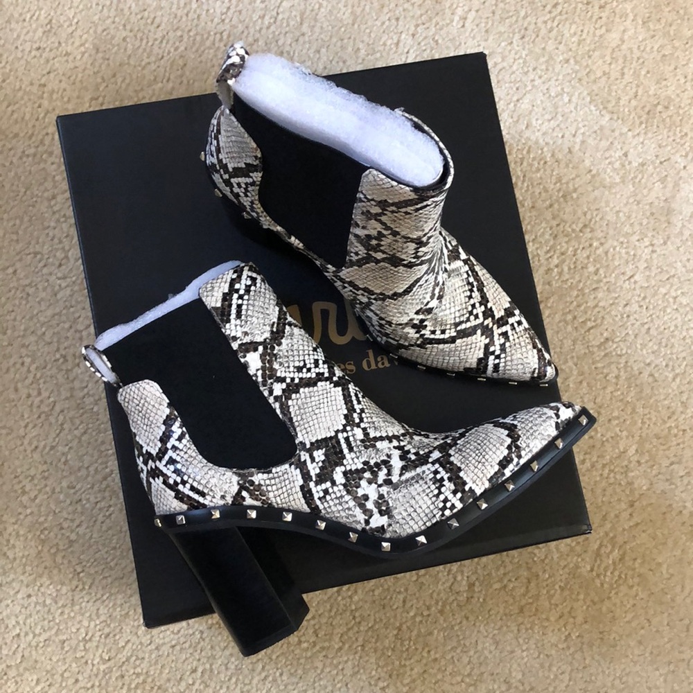 New Charles David Python Snake Booties Boots - image 4